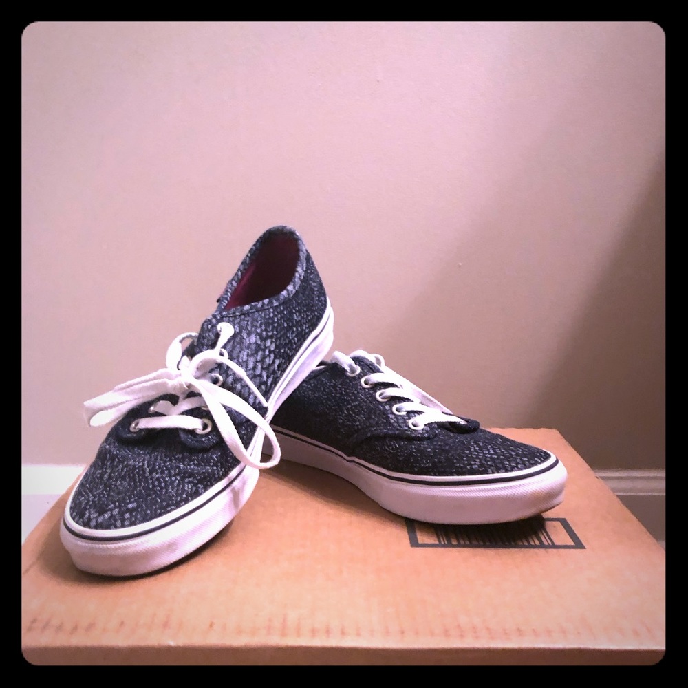 Blue/Gray Vans Sneakers